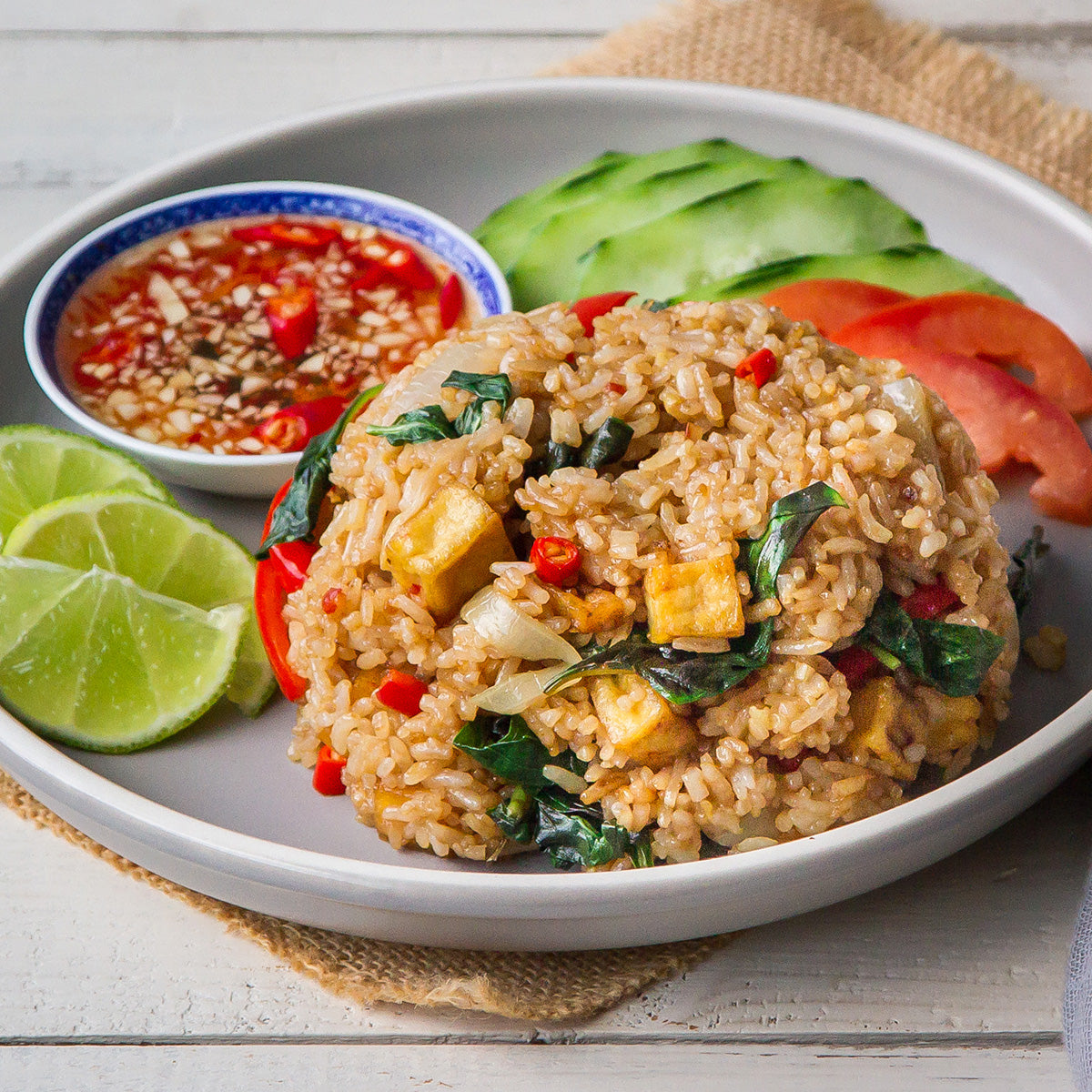 Thai Basil Fried Rice Lotus Foods