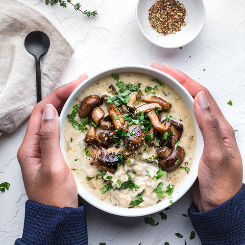 Creamy Mushroom & Rice Soup