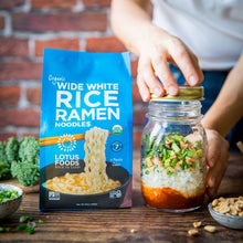 Load image into Gallery viewer, Organic Wide White Rice Ramen (4 Ramen Cakes)
