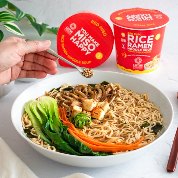 Red Miso Rice Ramen Noodle Soup