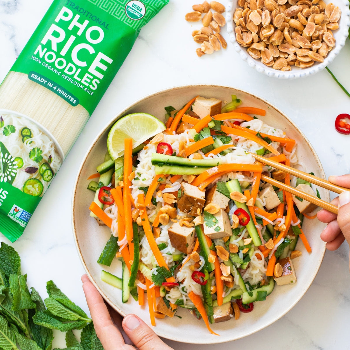 Organic Traditional Pho Rice Noodles