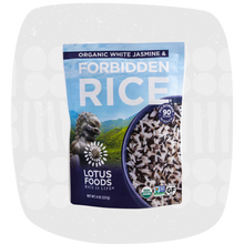 Load image into Gallery viewer, Organic White Jasmine &amp; Forbidden® Rice Blend Heat &amp; Eat Pouch
